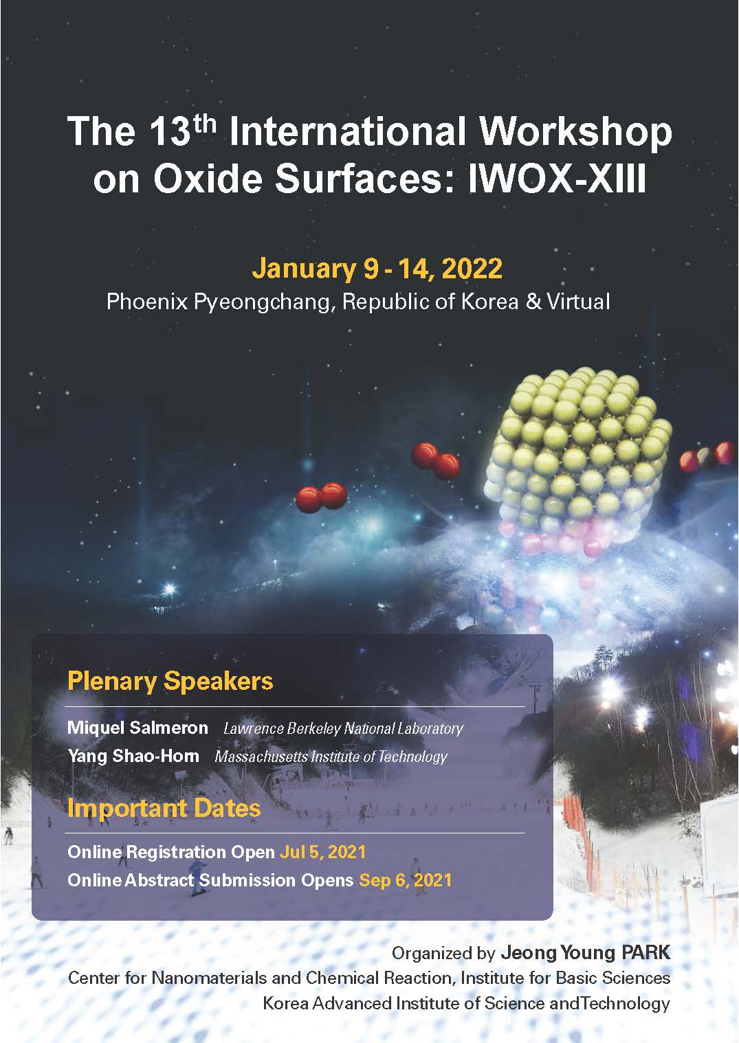 IWOX-XIII (13th International Workshop on Oxide Surfaces) (2022, 1/9-14, 평창)